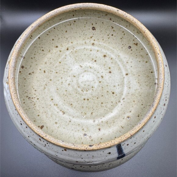 Studio Art Pottery Signed Bunny McBride Stoneware 2 Pc Jar Glazed Speckles RARE - Picture 11 of 16